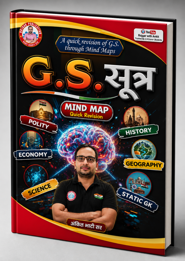 G.S. Mind Map Book 2026 | Quick Revision Notes | Polity History Geography Economy Science Static GK | By Ankit Bhati Sir | Hindi Medium
